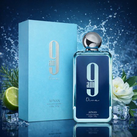 Afnan 9Am Dive EDP بديل بلو شانيل+واي من سان لوران (رجالي 100ml)