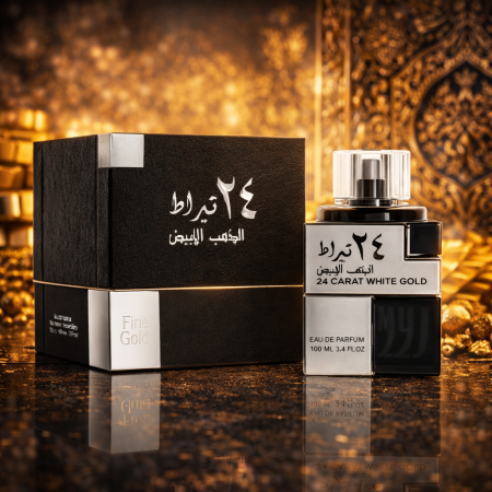 ٢٤ قيراط الذهب الأبيض من لطافة – 24 Carat White Gold by Lattafa