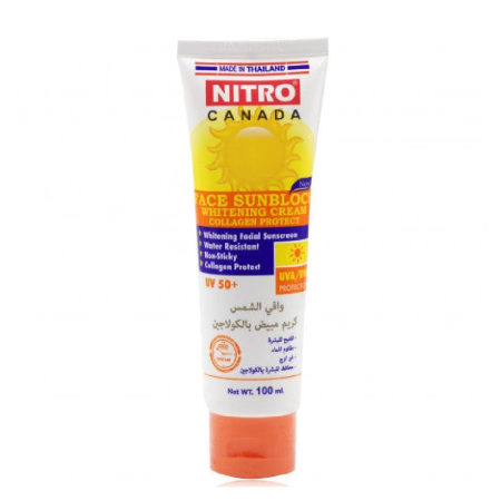 واقي شمس مبيض بالكولاجين 50 SPF نيترو كندا 100 مل لون ابيض