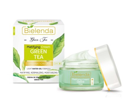 كريم مرطب Bielenda Green Tea Mattifying & كريم الوجه للبشرة المختلطة يوم 50 مل